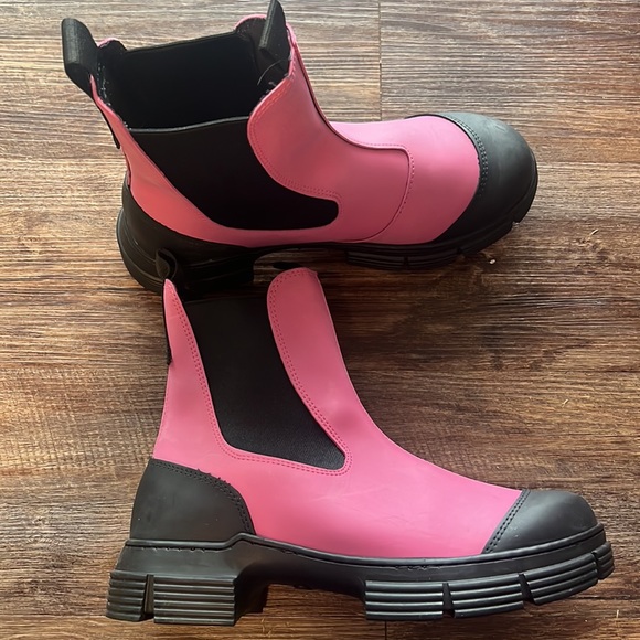 Ganni | Platform Round Toe Rubber Sole Casual Style Street Style size 39 - Picture 7 of 8